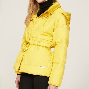 OOF Tie Front Puffer Jacket
